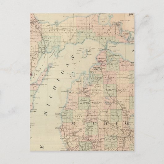Michigan Briefkaart (Voorkant)