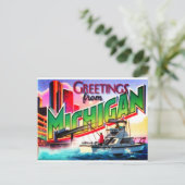 Michigan Briefkaart (Staand voorkant)