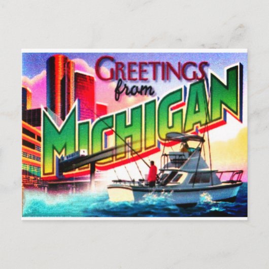Michigan Briefkaart (Voorkant)
