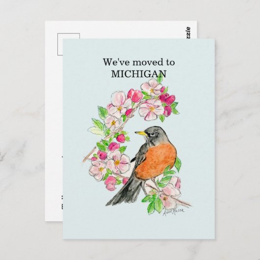 Michigan Briefkaart (Voorkant / Achterkant)