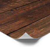 Michigan Brown Wood Carved Poster (Hoek)