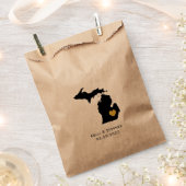 Michigan bruiloft gunst trakteren zakken, geschenk bedankzakje (Geknipt)