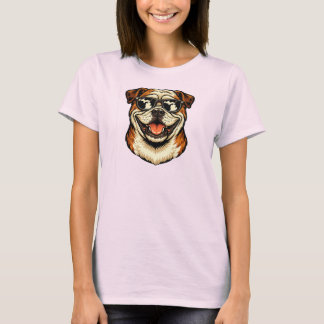 Michigan Bulldog met zonnebril T-shirt