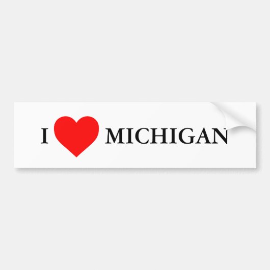Michigan Bumpersticker (Voorkant)