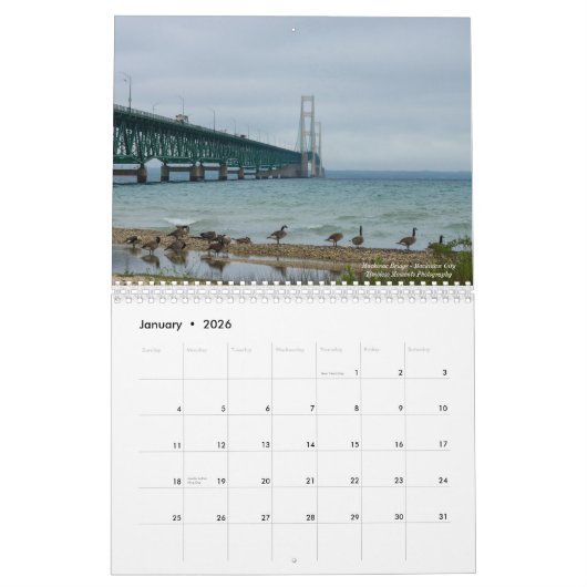 Michigan Calendar Kalender (Jan 2026)