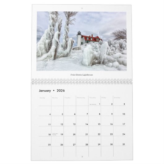 MICHIGAN Calendar Kalender (Jan 2026)