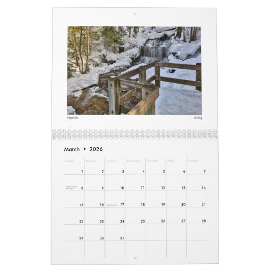 Michigan Calendar Kalender (Mar 2026)
