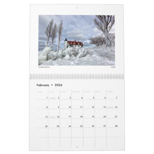 Michigan Calendar Kalender (Feb 2026)