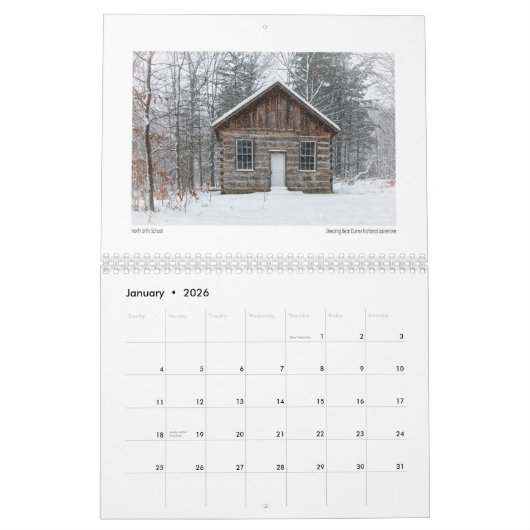 Michigan Calendar Kalender (Jan 2026)