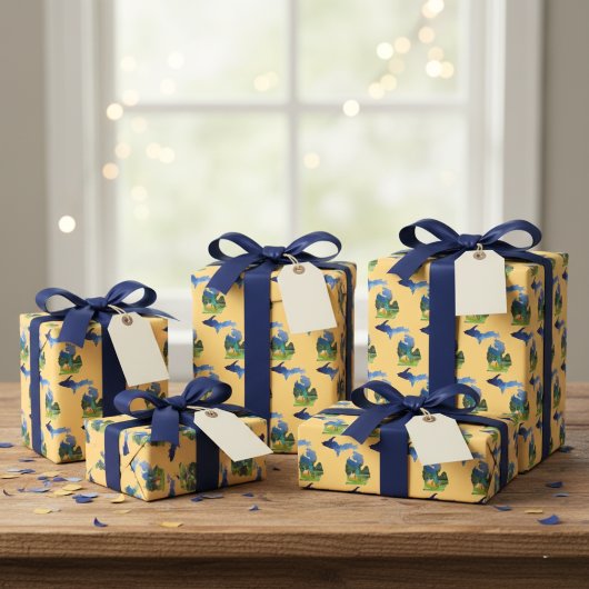 Michigan Campground Adventure Inpakpapier