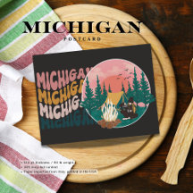 Michigan Camping Adventure Briefkaart