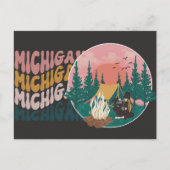Michigan Camping Adventure Briefkaart (Voorkant)