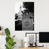 Michigan Capitol Building Poster (Thuiskantoor)