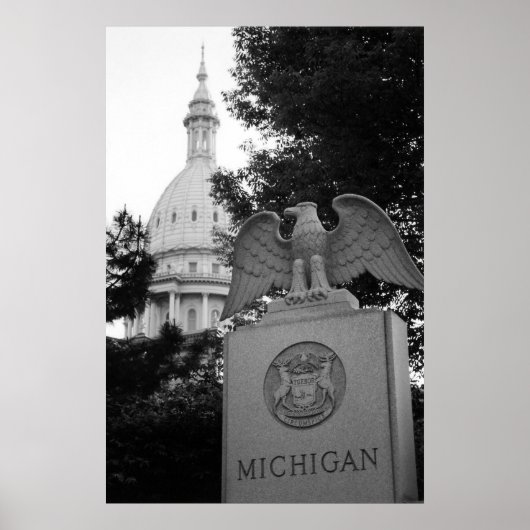 Michigan Capitol Building Poster (Voorkant)