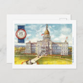 Michigan Capitol met Seal Briefkaart (Voorkant / Achterkant)