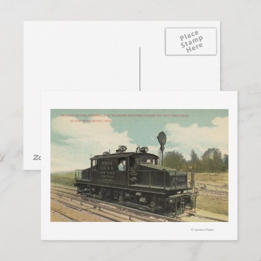 Michigan Central Electric Motor Briefkaart (Voorkant / Achterkant)