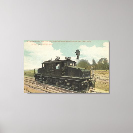 Michigan Central Electric Motor Canvas Afdruk (Voorkant)