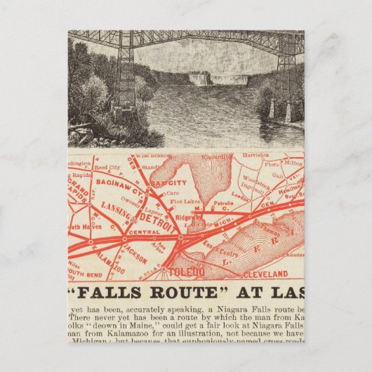 Michigan Central Railroad Briefkaart (Voorkant)