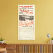 Michigan Central Railroad Canvas Afdruk (Insitu (Woonkamer))