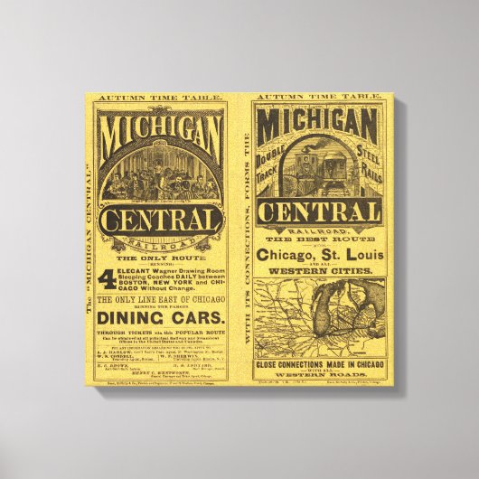 Michigan Central Railroad Canvas Afdruk (Voorkant)