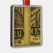 Michigan Central Railroad Metalen Ornament (Rechts)