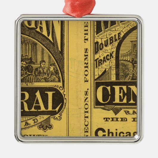 Michigan Central Railroad Metalen Ornament (Voorkant)