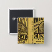 Michigan Central Railroad Vierkante Button 5,1 Cm (Voorkant /achterkant)