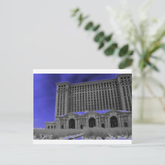 Michigan Central Station, Detroit Briefkaart (Staand voorkant)