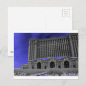 Michigan Central Station, Detroit Briefkaart (Voorkant / Achterkant)