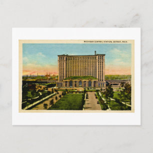 Michigan Central Station Detroit, Michigan Briefkaart