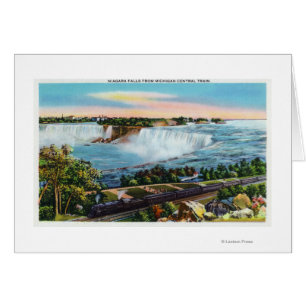 Michigan Central Train Uitzicht van Niagara-Herfst
