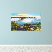 Michigan Central Train Uitzicht van Niagara-Herfst Canvas Afdruk (Insitu (Houten vloer))