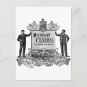  MICHIGAN CENTRALE RAILWEGLOGO BRIEFKAART (Voorkant)
