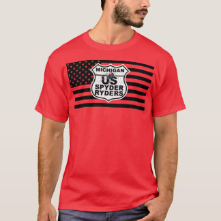 Michigan Chapter - Zwarte Vlag en Logo T-shirt