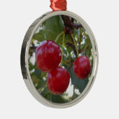 Michigan Cherries Metalen Ornament (Rechts)