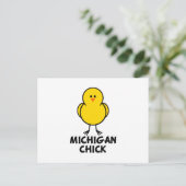 Michigan Chick Briefkaart (Staand voorkant)