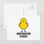 Michigan Chick Briefkaart (Voorkant / Achterkant)