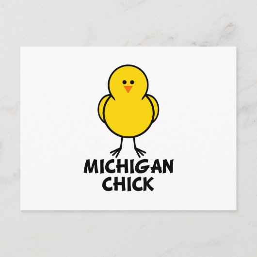 Michigan Chick Briefkaart (Voorkant)