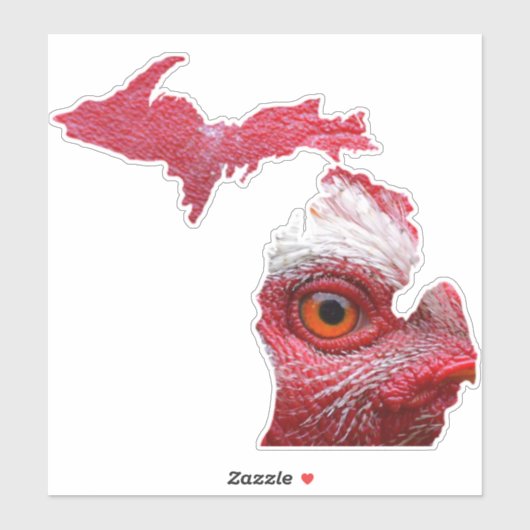 Michigan Chicken Sticker (Vel)