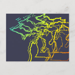 michigan chill blur briefkaart