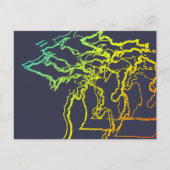 michigan chill blur briefkaart (Voorkant)