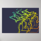michigan chill blur poster (Voorkant)