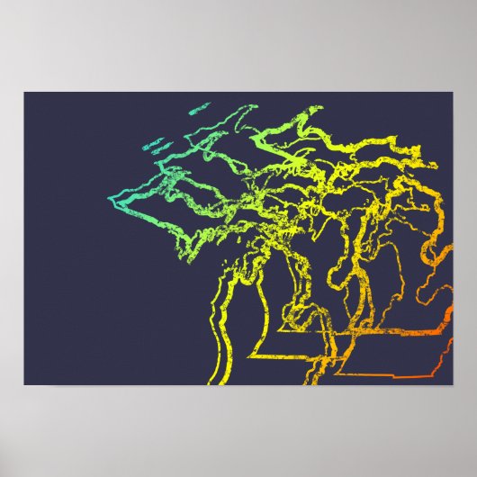 michigan chill blur poster (Voorkant)