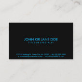 michigan chill blur visitekaartje (Achterkant)