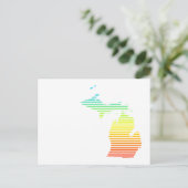 michigan chill fade briefkaart (Staand voorkant)