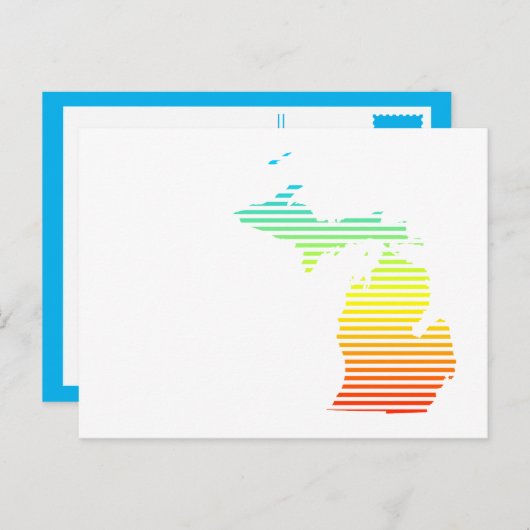 michigan chill fade briefkaart (Voorkant / Achterkant)