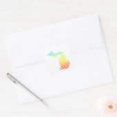 michigan chill fade vierkante sticker (Envelop)