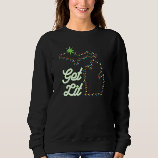 Michigan Christmas - grappig feest Sweatshirt! Trui (Voorkant)
