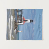 Michigan City East Pierhead & Bkw Lights tapestry Wandkleed (Voorkant (horizontaal))