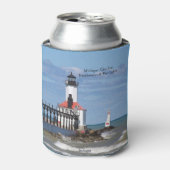 Michigan City East Pierhead & Breakwater Lights Blikjeskoeler (Blikje Voorkant)